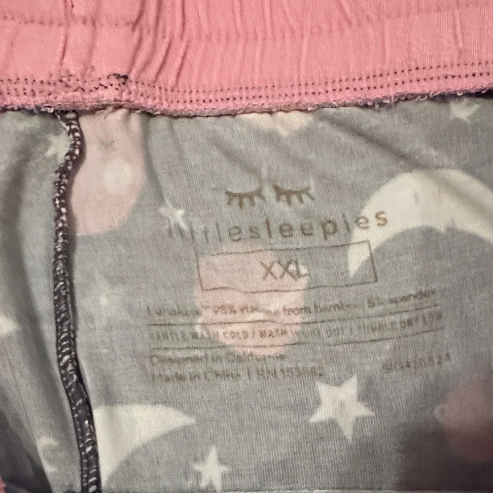 Little Sleepies Purple and Pink Moon Pajama Set - Picture 3 of 6